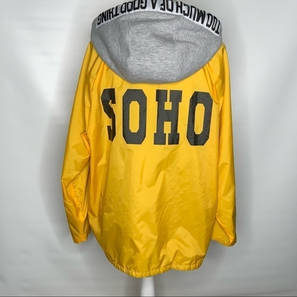 TOPSHOP bright yellow rain jacket. - Picture 10 of 11